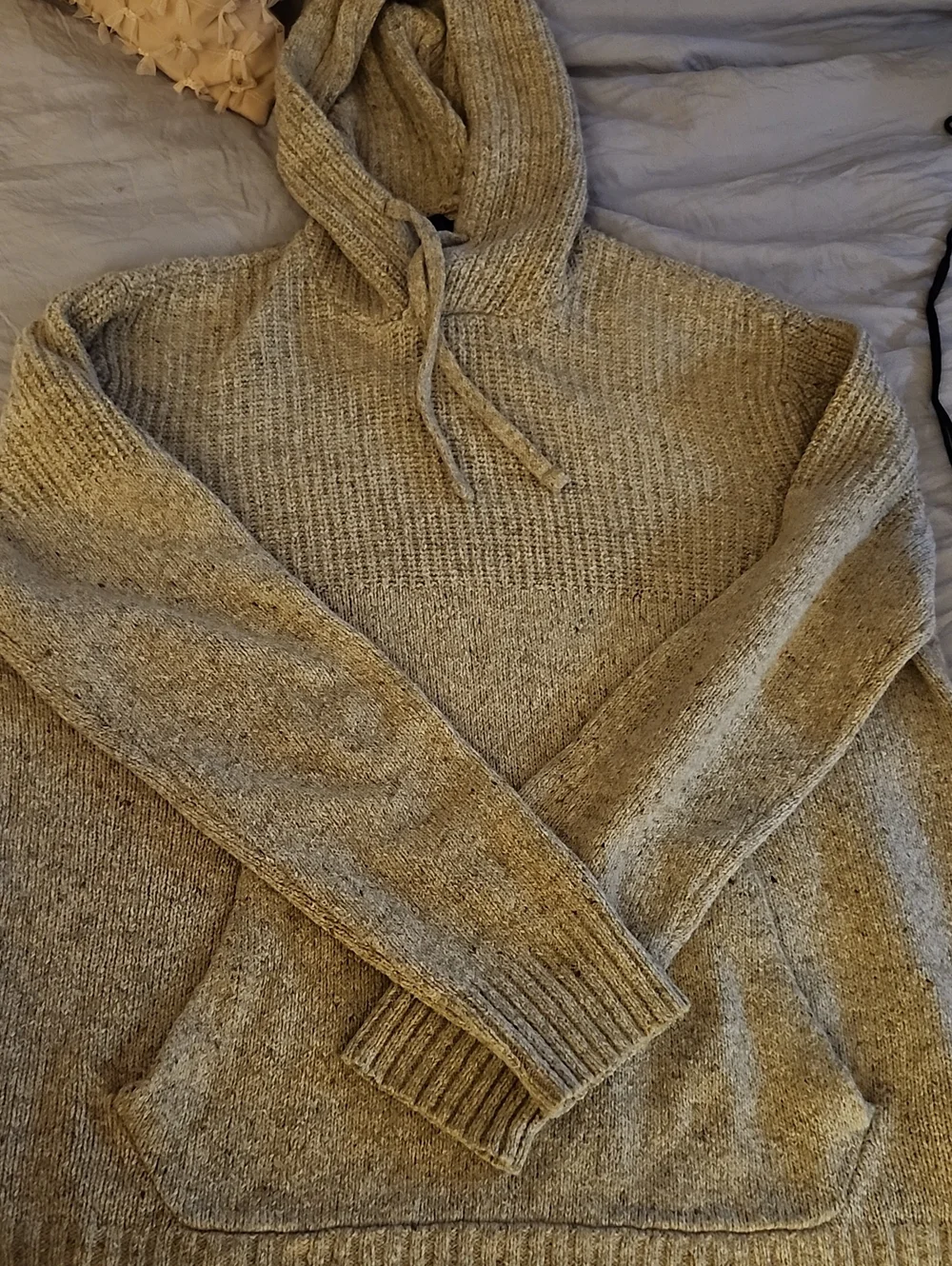 American Eagle Outfitters Men's Crewneck Hoodie Sweater in Grey